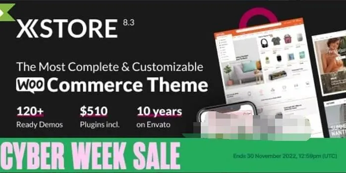 XStore 9.0.5汉化中文版|高级多功能自定义WooCommerce主题模板