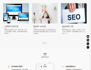自适应手机版！响应式网站、软件开发、小程序开发源码及HTML5建站公司织梦模板