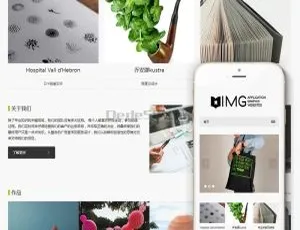 自适应响应式高端轻型摄影相册杂志 DedeCMS 整站源码模板