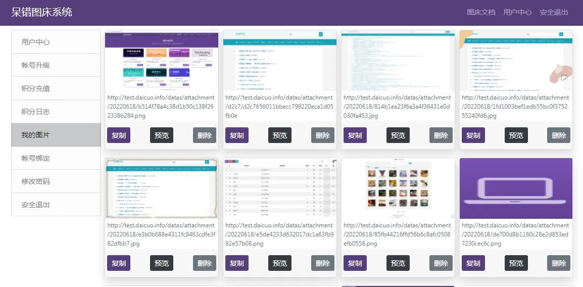 php呆错图床系统源码修正版