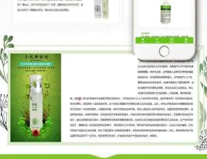 绿色美容礼品响应式织梦模板源码（自适应手机端）-小文资源网