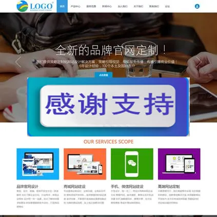 Discuz X3.2模板 高端企业公司官网 新春GBK商业版_源码下载
