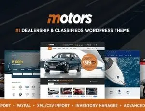 5.4.0汉化中文版Motors：汽车销售租赁分类广告展示的WordPress主题模板-小文资源网
