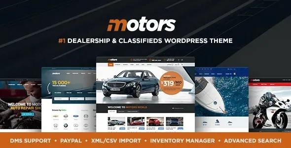 Motors 5.4.0汉化中文版|汽车销售/租赁/分类广告展示WordPress主题模板