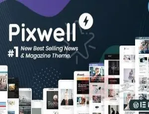 Pixwell 10.6汉化中文版：多功能现代新闻杂志CMS响应式WP主题模板-小文资源网