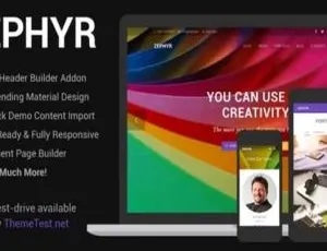 Zephyr 8.1.7.1汉化中文版：可视化自定义的WordPress企业主题-小文资源网