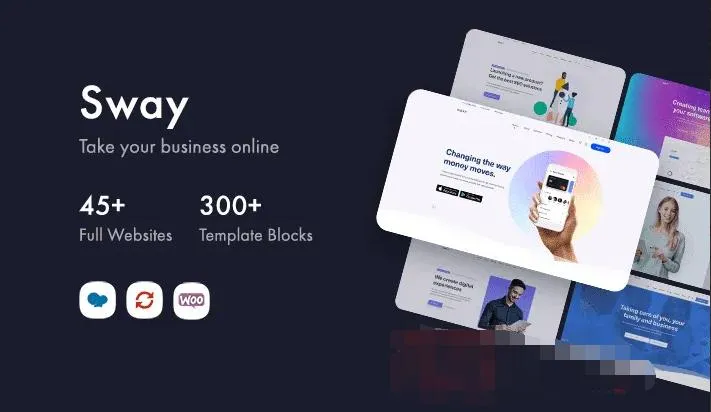 Sway 2.9汉化中文版|含页面生成器的多用途 WordPress企业主题模板