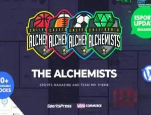 《必看！Alchemists 4.5.3汉化中文版 体育新闻竞技WordPress主题模板》-小文资源网