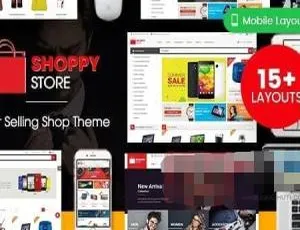 ShoppyStore 3.7.10汉化中文版：科技电商WooCommerce的WordPress主题-小文资源网