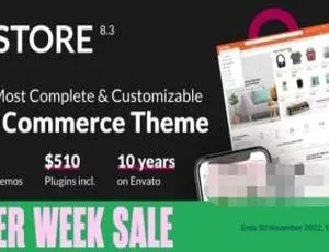 XStore 9.0.1汉化中文版：高级多功能WooCommerce自定义主题模板-小文资源网