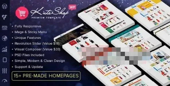 KuteShop 4.0.8汉化中文版|时尚奢侈品珠宝商城Elementor WooCommerce主题（支持 RTL）