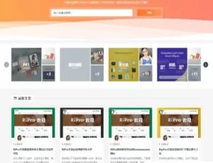 RIPro 5.4主题：WordPress虚拟资源素材爆款模板