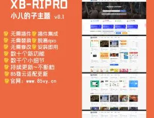 RiPro小八子主题v8.1：极致美化与超预期功能