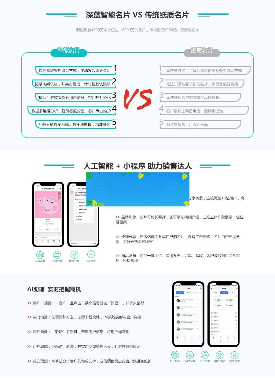 通用功能模块 深蓝AI智能名片小程序V2.7.0 原版_源码下载