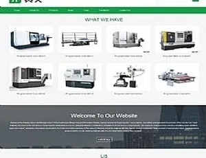 HTML5 响应式绿色外贸打印机械设备环保英文织梦模板源码（适配手机端）