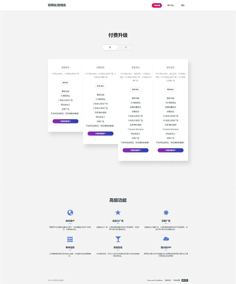 全新PHP网址缩短防封短网址生成系统源码
