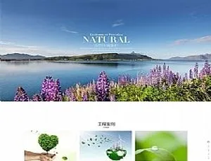 带手机版同步的节能环保企业网站源码：绿色能源织梦模板