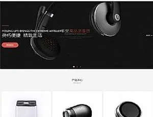 《爆款！自适应手机版智能音响设备html5响应式数码电子网站织梦源码模板》