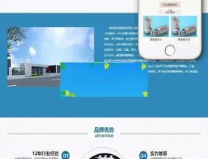 清洁球清洗设备制造公司必备！织梦dedecms带移动端网站模板-小文资源网