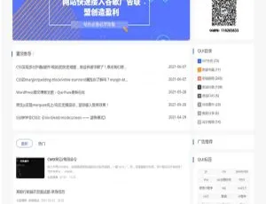 Qui-Pure简约风自媒体WordPress模板：打造个性博客首选-小文资源网