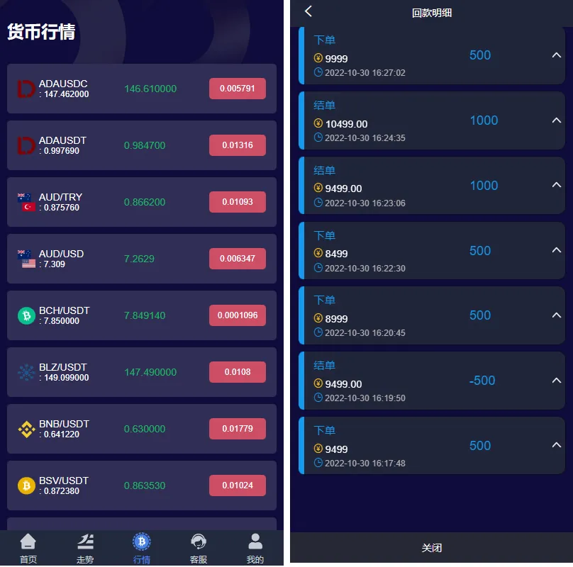全新UI微盘系统、微交易，开源可以二次开发