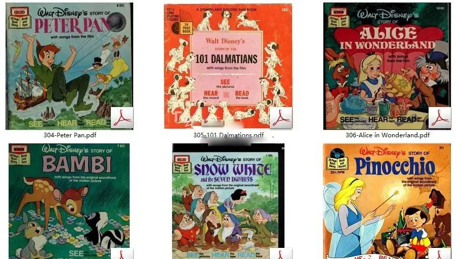 [英语绘本]《Disney Stories》[英文字幕][绘本+音频][1.9GB][百度网盘]