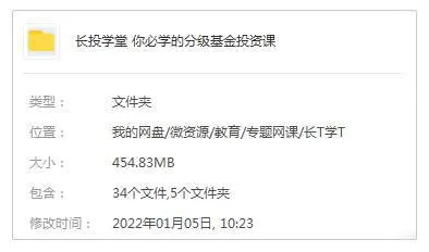 金融理财《长投学堂：你必学的分级基金投资课》(音频+视频+文档)资料合集【百度云网盘下载】