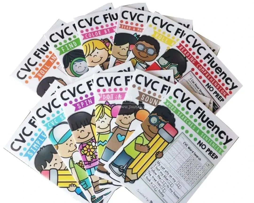 [英语教材]《CVC fluency》[英文字幕][共计12册300页][108MB][百度网盘]