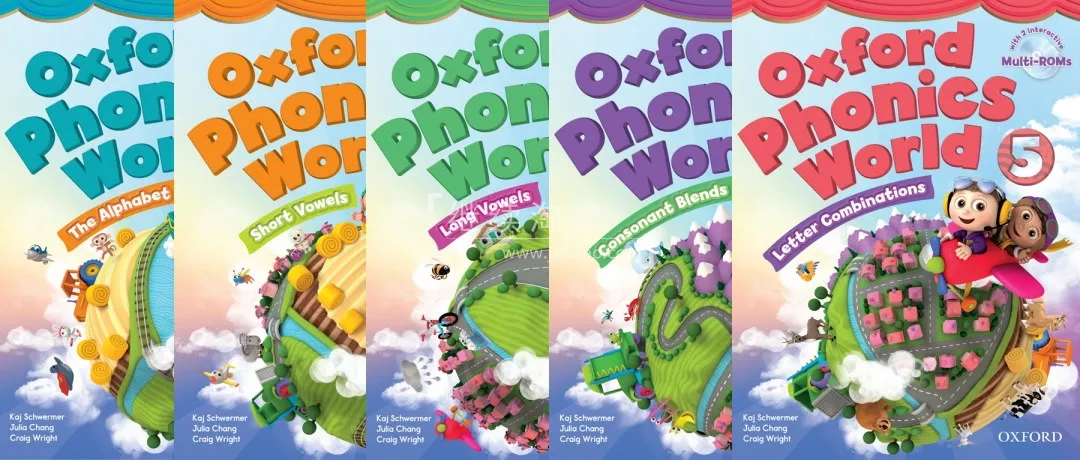[英语教材]《Oxford Phonics World》[英文字幕][L1-5级][27GB][百度网盘]