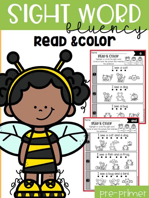 [英语教材]《Sight Word Fluency Read and Color》[英文字幕][绘本][28M][百度网盘]