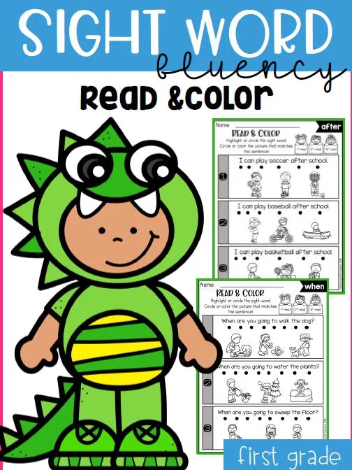 [英语教材]《Sight Word Fluency Read and Color》[英文字幕][绘本][28M][百度网盘]