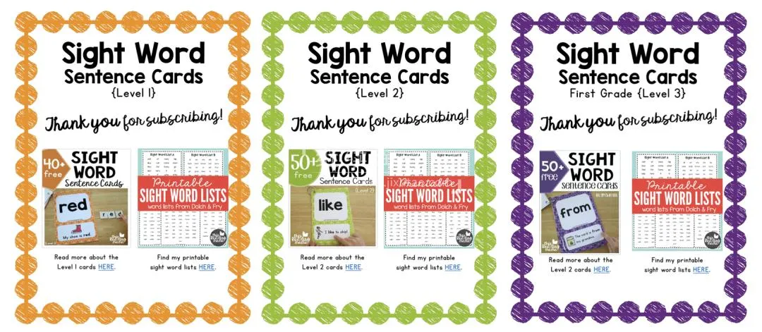 [英语教材]《Sight Word Sentence Cards》[英文字幕][5个级][11M][百度网盘]