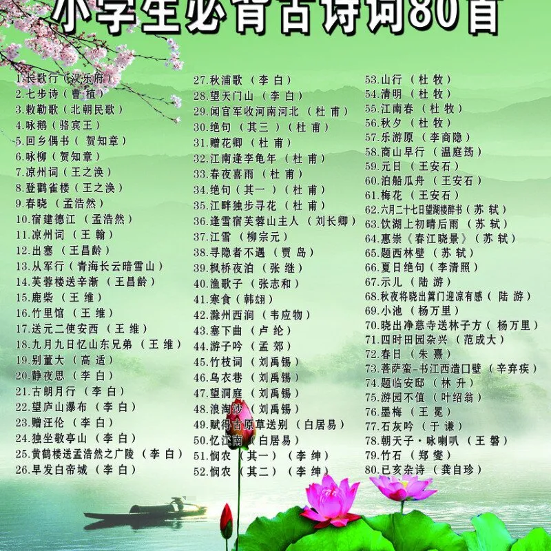 [儿童文学]《小学生必备古诗80首 51-80》[MP3下载][全29集][6.84M][百度网盘]
