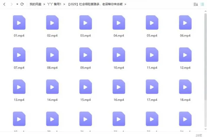 [社会艰险套路多，老梁帮你来击破视频合集][MP4/2.75GB]百度云网盘下载