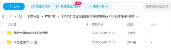 [健身教程-男性力量健身训练肌肉课程+21天系统健身训练营视频合集][MP4/1.28GB]百度云网盘下载
