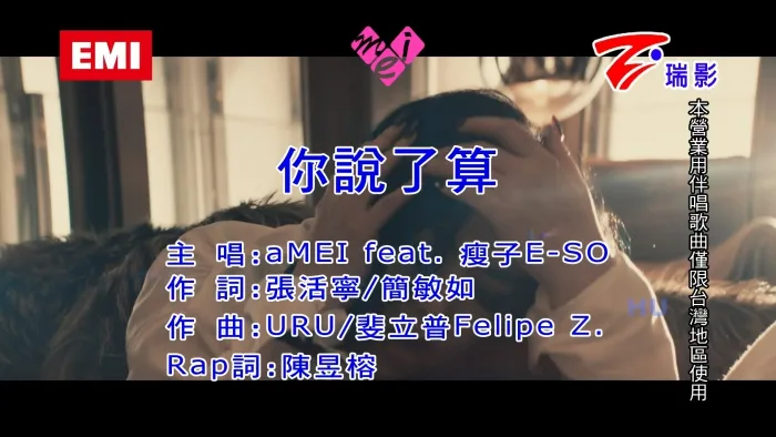 [2017][内地][国语-MV][张惠妹&瘦子E-SO-你说了算][MPG][487MB][百度网盘]