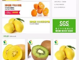 绿色清爽风！高仿水果生鲜商城源码运营版（含手机WAP版）ECSHOP模板-小文资源网