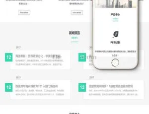 环保塑料材料公司响应式（手机移动端自适应）织梦dedecms网站模板-小文资源网
