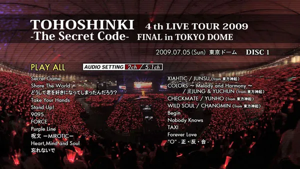 [BD日本演唱会][东方神起 東方神起 TOHOSHINKI 4th LIVE TOUR 2009 ~The Secret Code~ FINAL in TOKYO DOME][BDMV 2BD][69.89G][百度网盘]