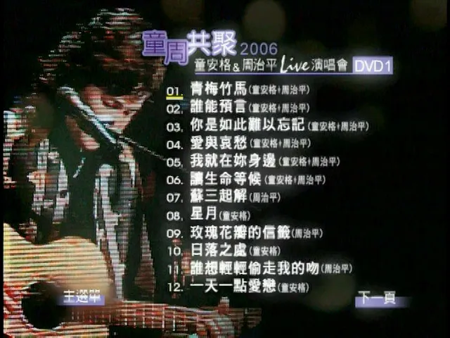 [DVD台湾演唱会][童周共聚 – 童安格&周治平2006演唱会][2DVD ISO][13.55GB]