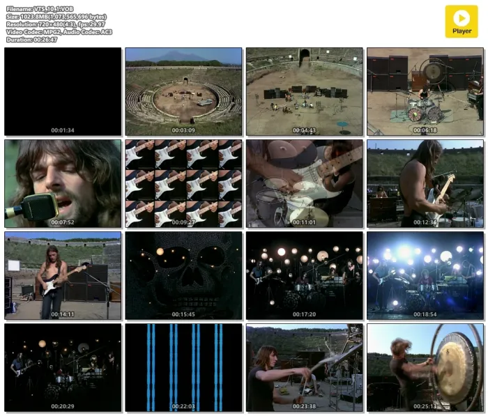 [DVD欧美演唱会][平克.弗洛伊德 1972 庞贝演唱会 Pink Floyd – Live at Pompeii 1972][DVD ISO 7.7G][百度网盘]
