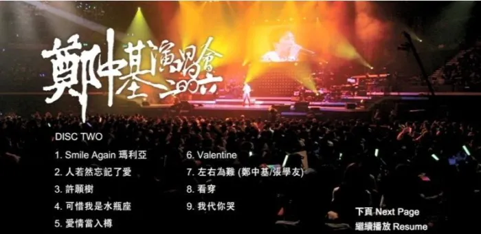 [DVD香港演唱会][郑中基 – 2006香港红馆演唱会][2DVD_ISO][13.75G][百度网盘]