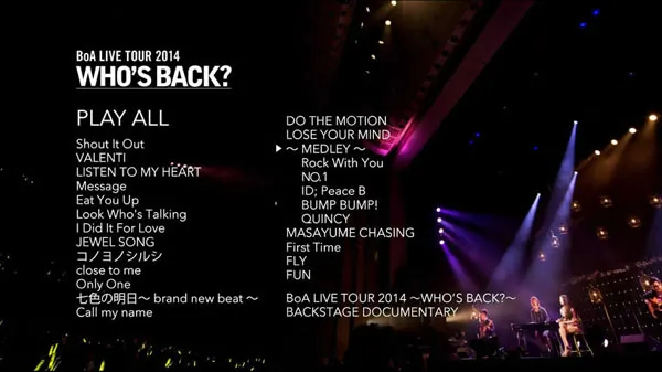 [BD日本演唱会][宝儿 BoA Live Tour 2014 ～WHO-S BACK～日本演唱会][BDMV][38.2G][百度网盘]