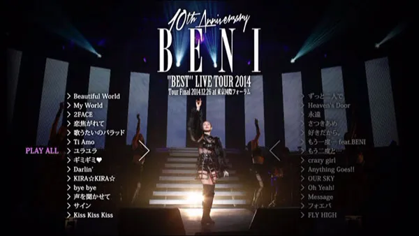 [DVD日本演唱会][BENI – 10th Anniversary BENI BEST LIVE TOUR 2014 (2016)][DVD ISO][5.92GB][百度网盘]