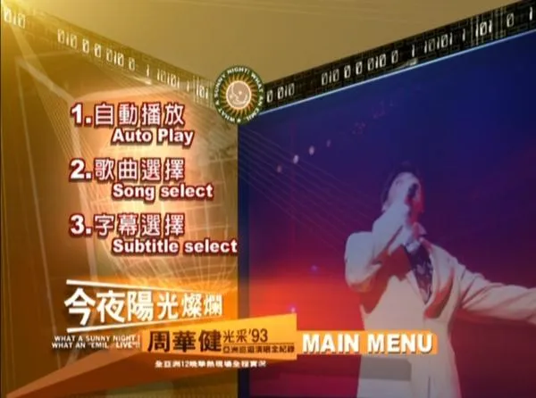 [DVD台湾演唱会][周华健 – 今夜阳光灿烂 光采 1993亚洲巡回演唱会 原装台版 DVD9][DVD ISO][5.55G][百度网盘]