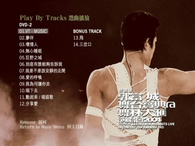 [DVD香港演唱会][郭富城 – 2004舞台宝典@舞林大汇 演唱会 Karaoke 卡拉OK][2DVD ISO][12.4G][百度网盘]