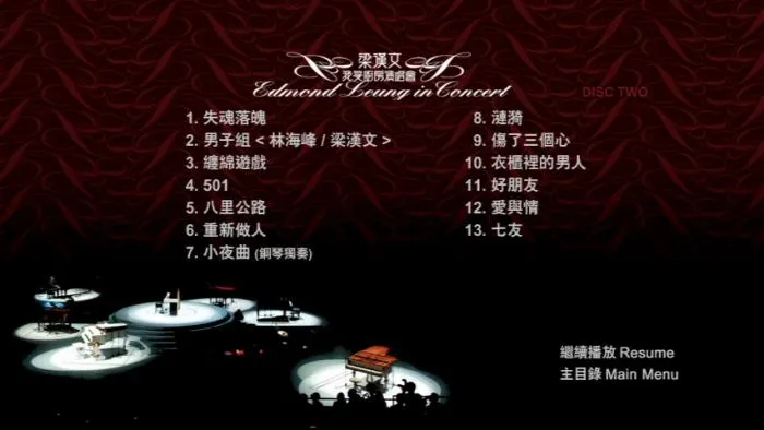 [DVD香港演唱会][梁汉文-2006我爱厨房演唱会][双视角][2DVD-ISO][6.0G+5.7G][百度网盘]