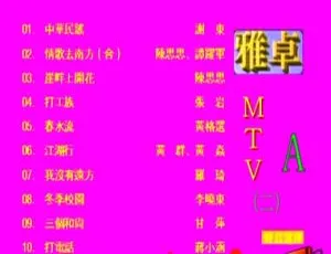 群星雅卓MTV2：LD转KTV版2DVD ISO音乐专辑碟 5.84G+5.62G 百度网盘资源-小文资源网