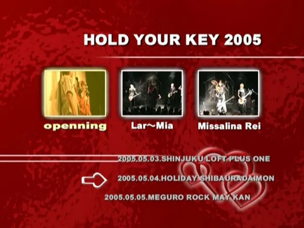 [DVD日本演唱会][HOLD YOUR KEY 2005][DVD ISO][4.07GB][百度网盘]