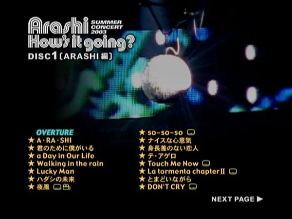 [DVD日本演唱会][嵐 – How s It Going SUMMER CONCERT 2003][2DVD ISO][14.8GB][百度网盘]